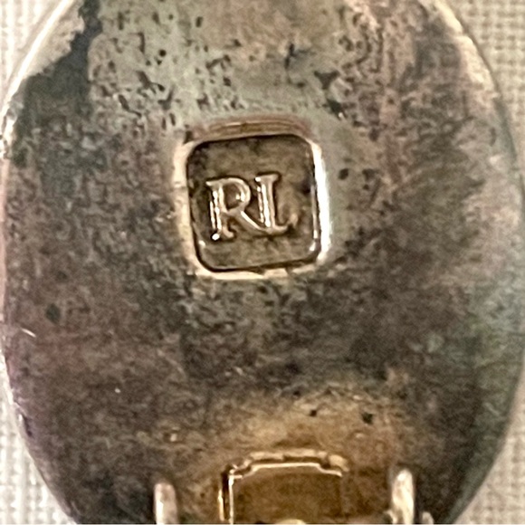 Clip Ralph Lauren faux tortoise earrings - Picture 4 of 4